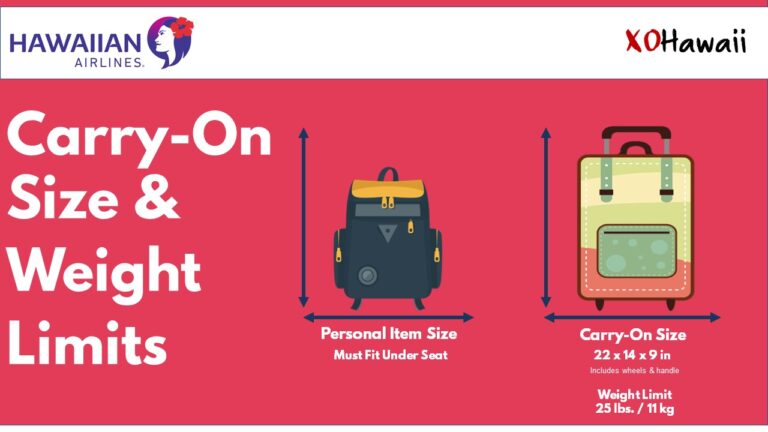 Hawaiian Airlines Carry-On Size, Weight, & Liquids Policy
