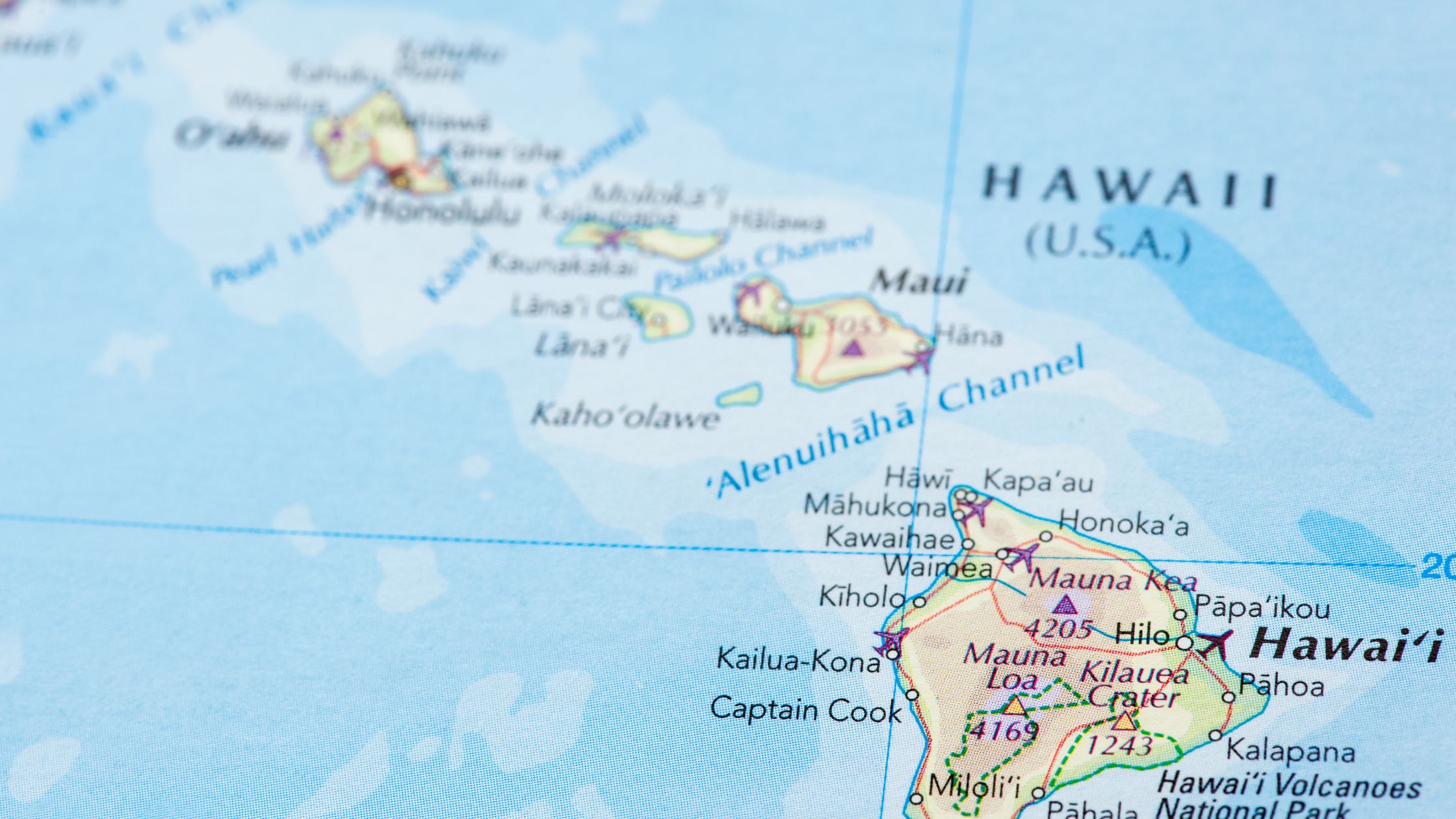 Hawaii Map Latitude 